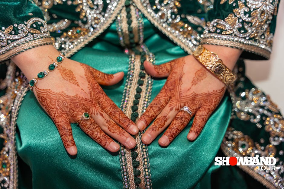 henna ceremony setup
