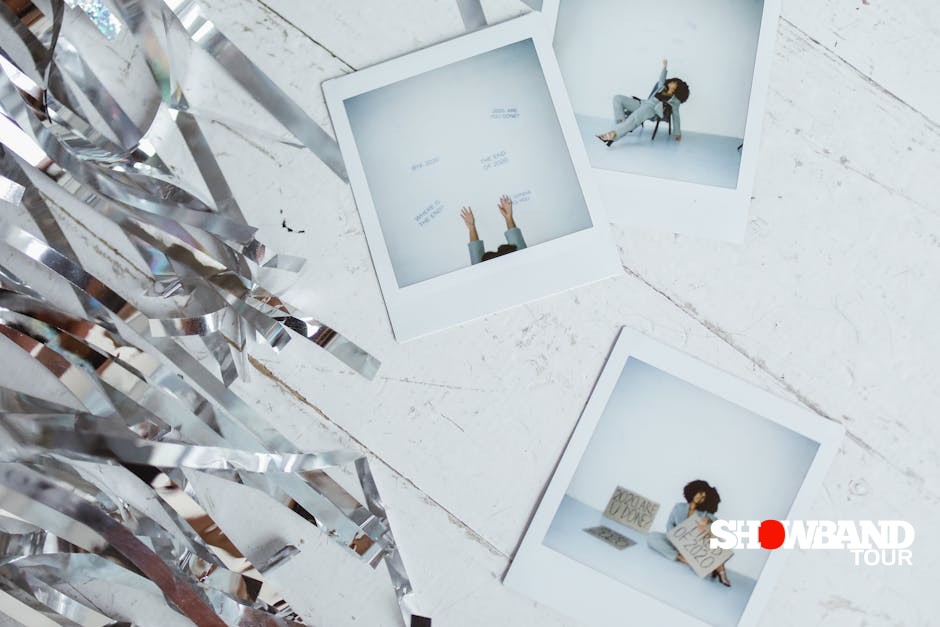 polaroid photo corner setup