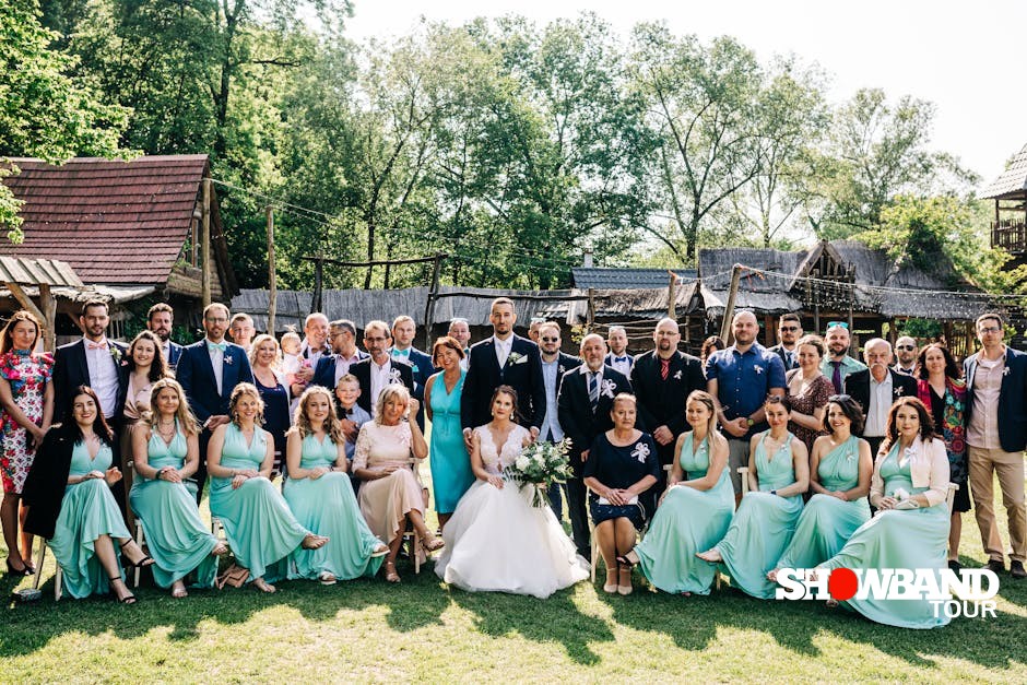 guests taking photos at wedding