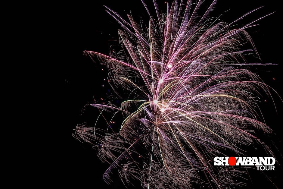 colorful fireworks display