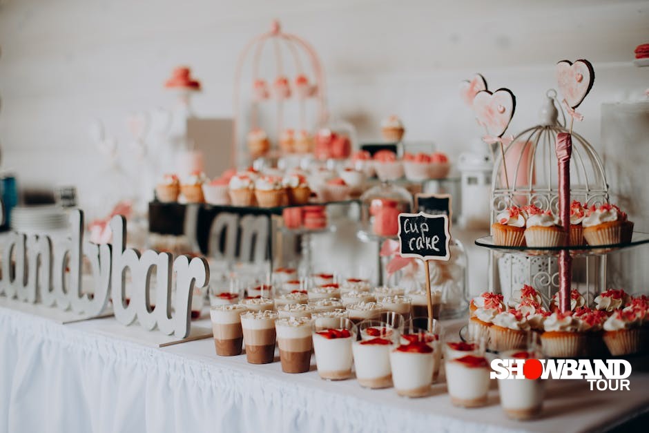 wedding dessert table