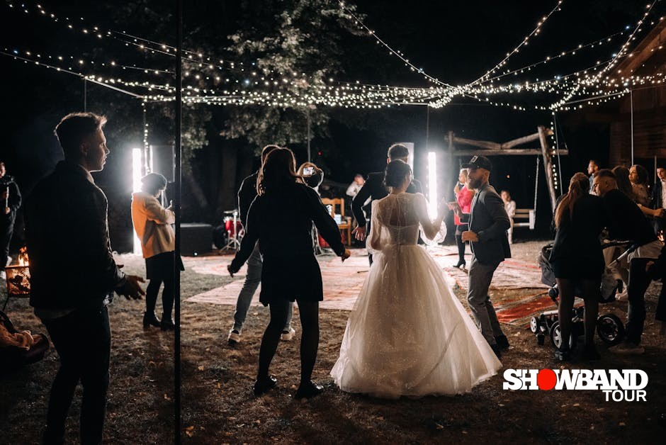 guest dancing at wedding