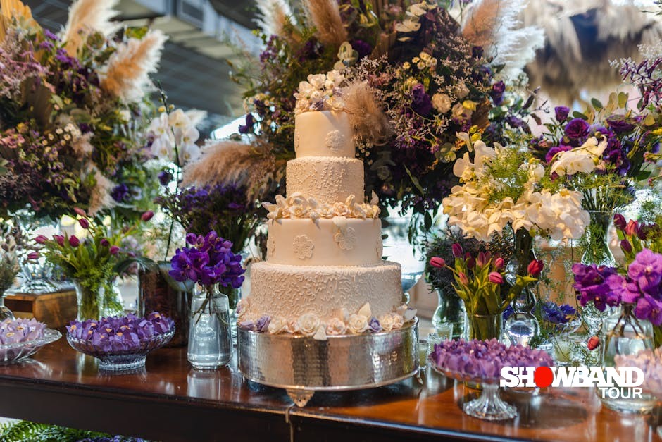 wedding cake presentation