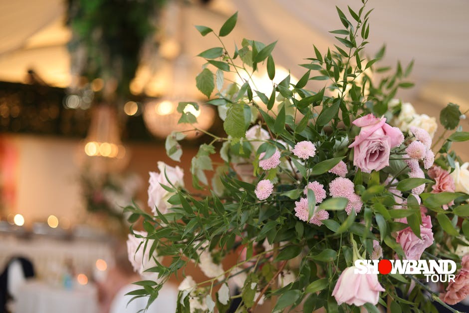 winter wedding reception