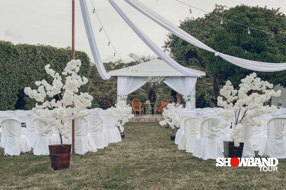 wedding equipment setup
