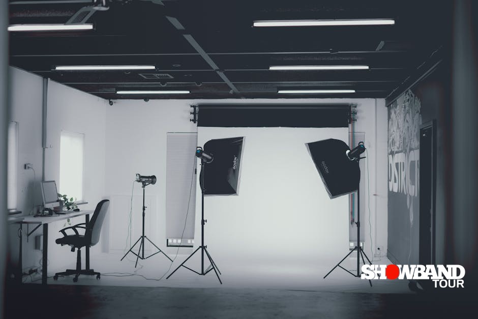 professional lighting setup