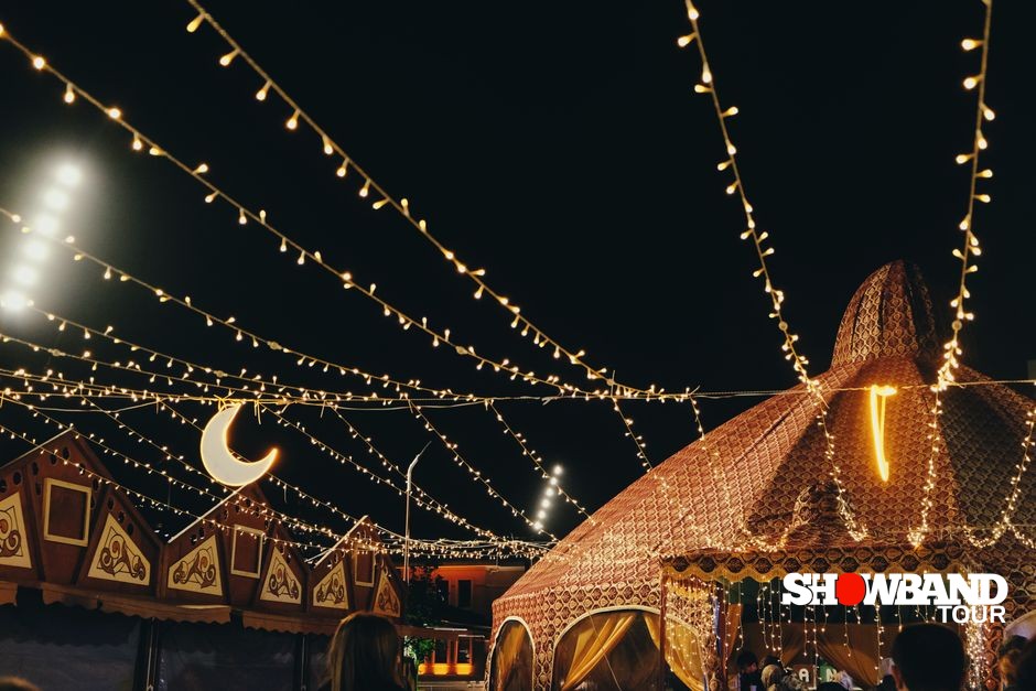 henna night lighting setup